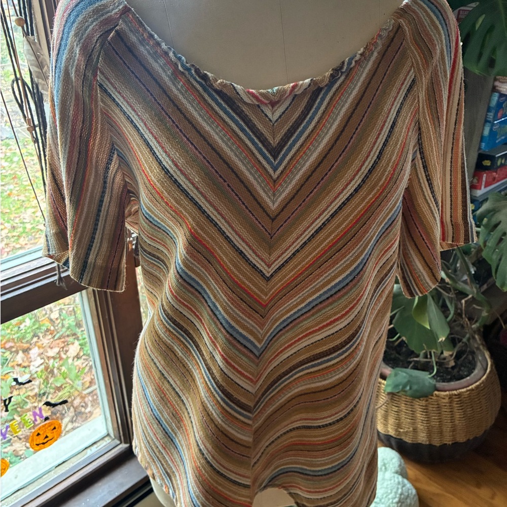 Striped Multicolor Knit Top